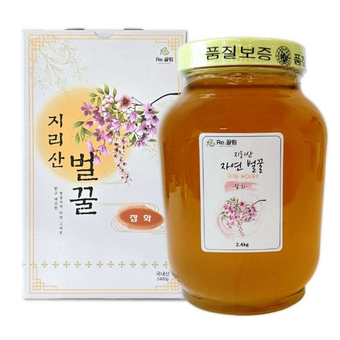지리산 햇꿀 100% 자연산 아카시아 잡화 국산 자연 벌꿀 2.4kg 1... 솔직 후기 | 실사용자 리뷰 분석 썸네일