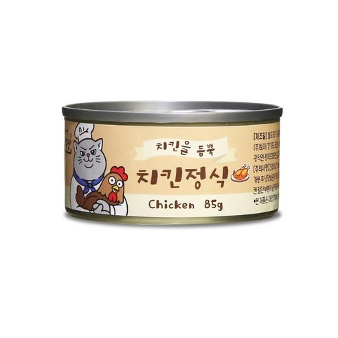 냥냥식당 치킨정식 고양이캔, 1개, 85g, 치킨