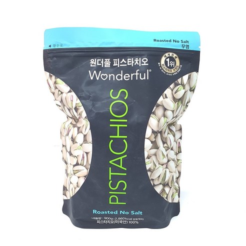 원더풀 무염 피스타치오, 900g, 1개