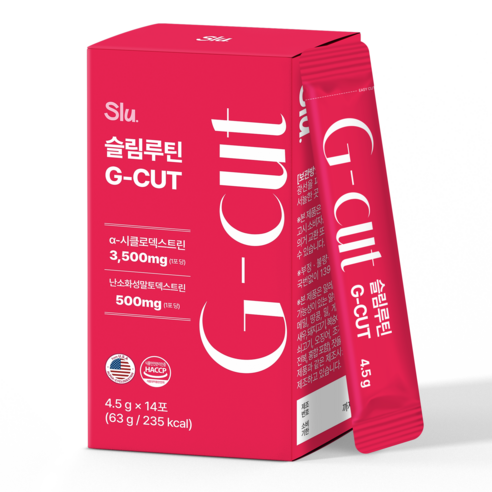 슬림루틴 슬루 G-컷 고함량 알파CD 알파시디 분말 알파시클로덱스트린 3500mg, 1박스, 14회분
