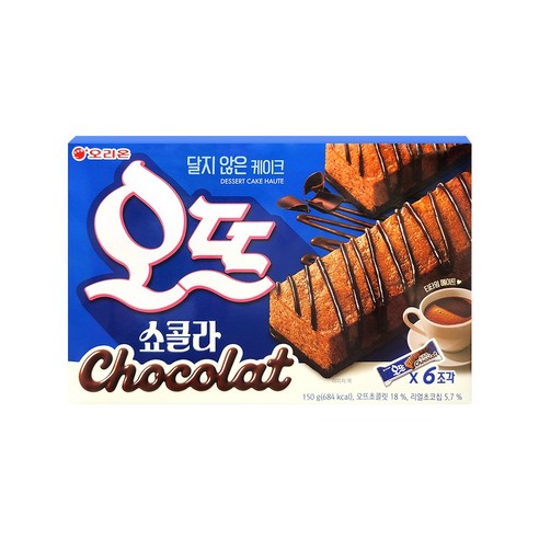 오리온 오뜨 쇼콜라 6p 150g / 사무실간식, 150g, 1개