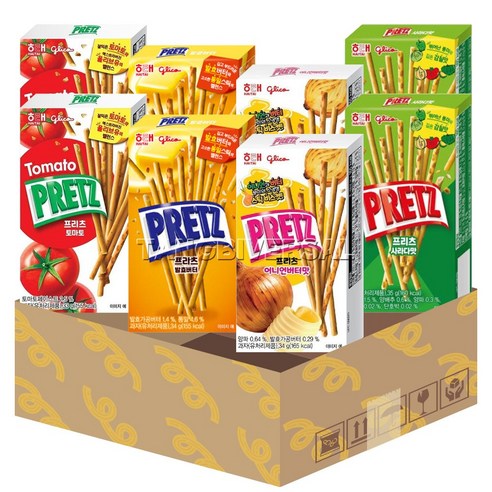 프리츠 어니언버터 + 토마토 + 사라다맛 + 발효버터 (4종2개씩)