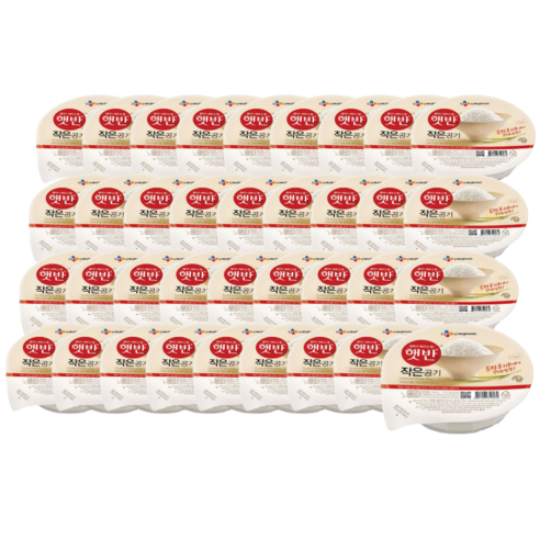 햇반 백미밥 작은 공기, 130g, 36개