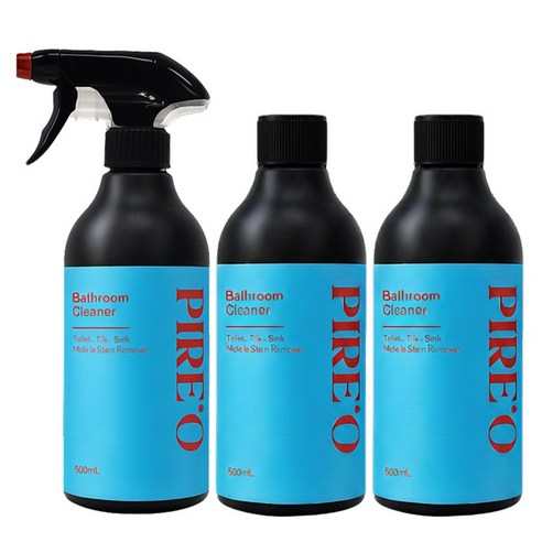 피레오 욕실청소용 세정제 화장실 물때 찌든때 제거 줄눈 세정제, 500ml, 3개