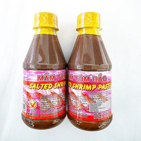 MAM TOM BAC SALTED SHRIMP PASTE 맘똠, 220g, 2개