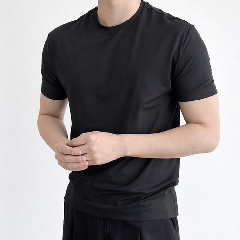 남자 반팔티 구김없는 머슬핏 운동복 빅사이즈 무지