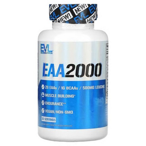 EVLUTIONNUTRITION EAA 2000 베지캡슐 90정, 1개 맛있게 먹은 솔직 후기 - 상품 이미지 1