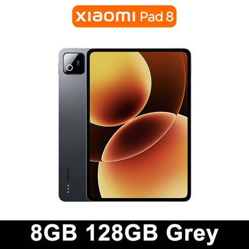 글로벌 버전 샤오미 패드 8 11.2인치 스냅드래곤 ® 4 모바일 플랫폼 태블릿 3.2K 144Hz 디스플레이 9200mA, 02 8GB 128GB Grey, 128GB