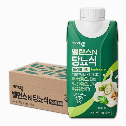 케어웰 밸런스N 당뇨식 트리플 케어 200ml, 18개 솔직 후기 | 실사용자 리뷰 분석 썸네일