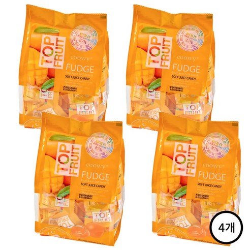 베트남 다낭 탑푸루츠 COOWY 탑젤리 망고젤리 [280g] (소비기한 2027-04-14일까지), 280g, 4개