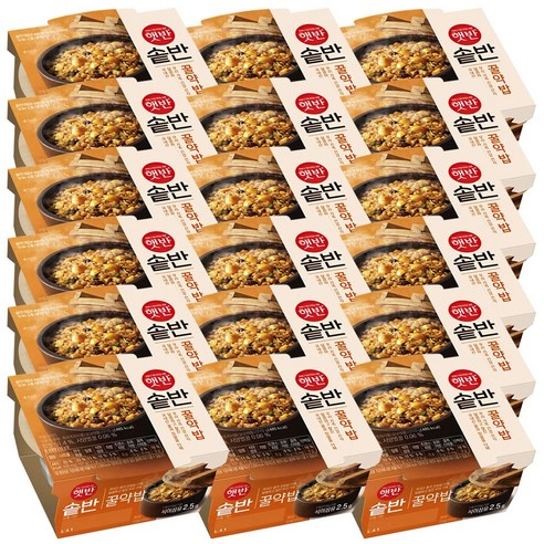 햇반 솥반 꿀약밥, 210g, 18개