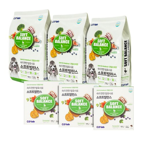 씨디랩 소프트발란스 속이 편한 강아지 발효사료 1.2kgX3개관절과 위장 솔직 후기 | 실제 사용자 리뷰 총정리 썸네일