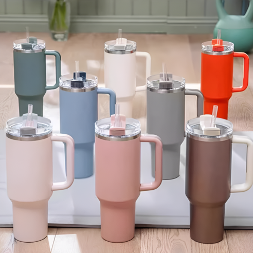 스탠리 스타벅스 30 40oz 887ml 1.18L 텀블러 호환 트라이탄 빨대 6p + 세척솔 세트 이미지 3