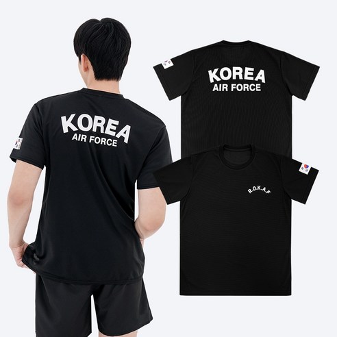 [2P] 공군 ROKAF 로카 반팔티 (2color) - 코리아 에어포스 로카프 공군 로카티 남여공용 체육대회 반티 단체티