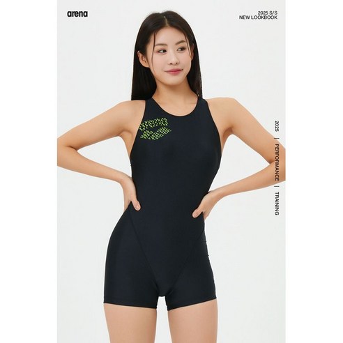 아레나 여성 리더 2부 반신 레이서백 블랙 A6BL1PL72BLK