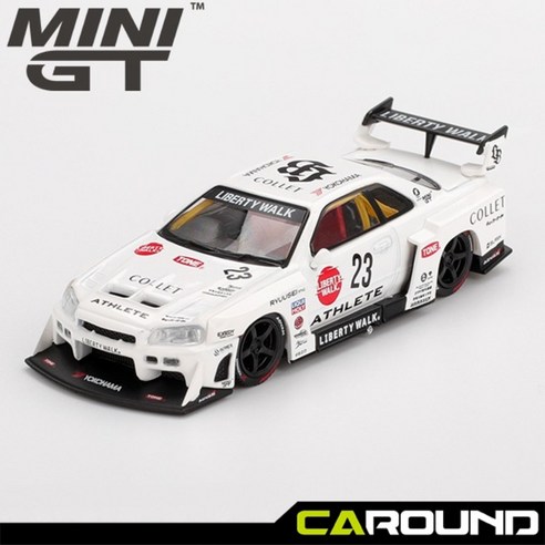 미니지티(1059) 1:64 닛산 LB-ER34 슈퍼 실루엣 스카이라인 - ATHLETE / COLLET, 1개