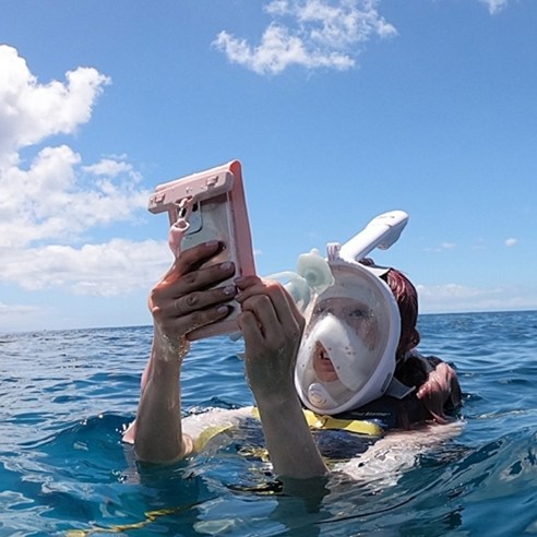 라우드 파스텔 핸드폰 방수팩 1+1 물놀이 방수케이스 개봉기 | 실사용 후기 - 상품 이미지 4