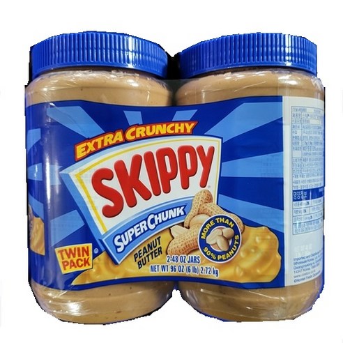 스키피 수퍼 청크 피넛 버터, 1.36kg, 2개