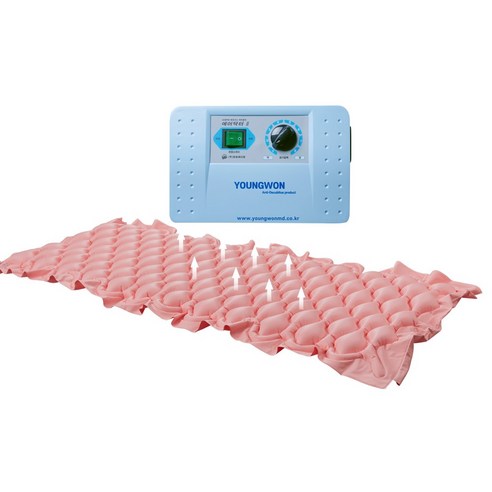 국내생산 영원메디칼 욕창방지에어매트 AD-2 LV PINK 교대부양 에어매트리스, 1세트, AD-II L/V PINK