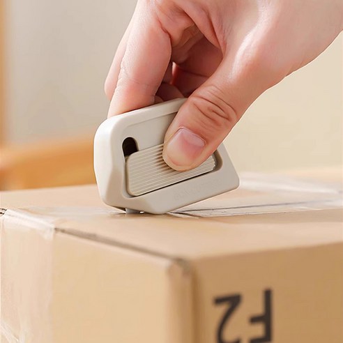 하른 자석 안전한 택배칼 2P, 2개, 화이트+블랙