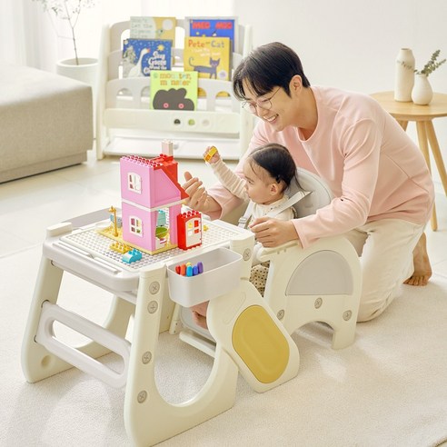 플레스타 멀티 하이체어 유아 식탁의자, 아이보리