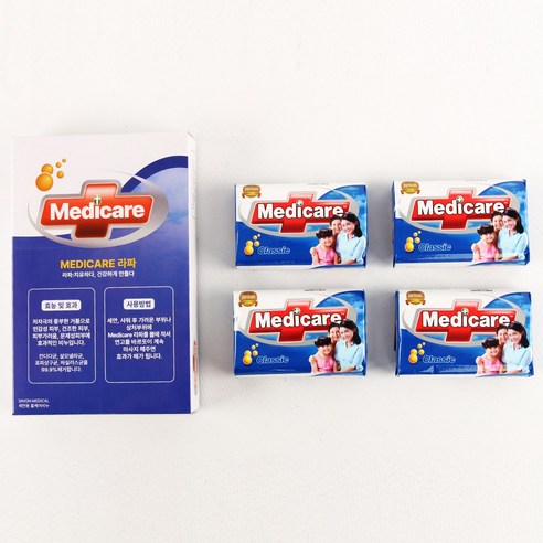 메디케어 피부 올케어 비누 4개입 / 민감성 건조 가려움 문제성 피부 케어 이미지 2