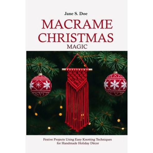(영문도서)Macrame Christmas Magic: Best Festive Projects Using Easy Knotting Techniques fo... Paperback, Independently Published, English, 9798271124013