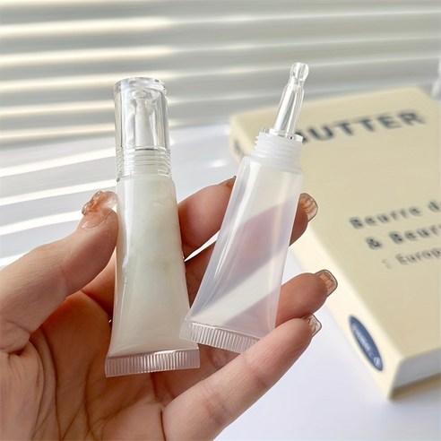 여행용 미니 디스펜서10ml 튜브 화장품 공병 2개 세트, 1세트, 투명