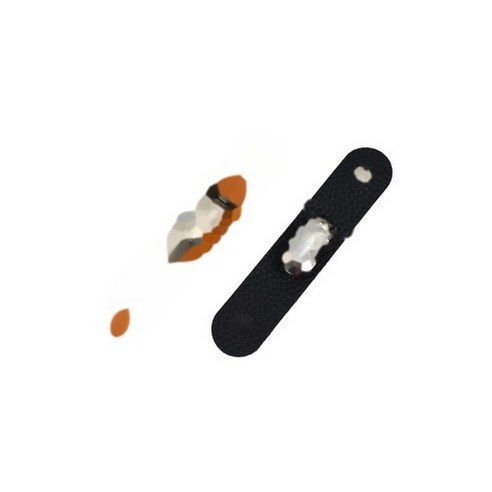 모자클립 햇빛차단 휴대용 고정홀더 파우치 모자고정클립 정리용품, 1개, 블랙