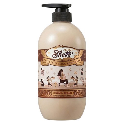 [대용량 각질케어] 무궁화 샤워때비누 화산송이 900ml, 1개