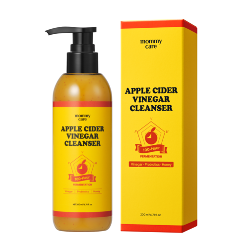 마미케어 100시간 숙성 애사비 클렌저 사과 토닝 광채 유산균 팩 항산화 세안, 190ml, 1개