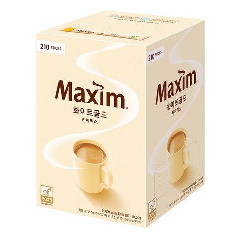 동서 맥심 화이트골드 커피믹스, 11.7g, 210개입, 1개