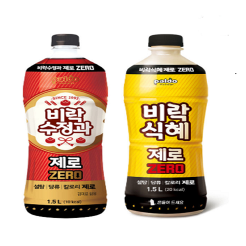 팔도 비락수정과 제로 비락식혜 제로