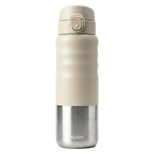 올텀 500ml 원터치 보냉병 보온병 물병 물통 보틀 여행 등산 운동, 1개, 오트밀