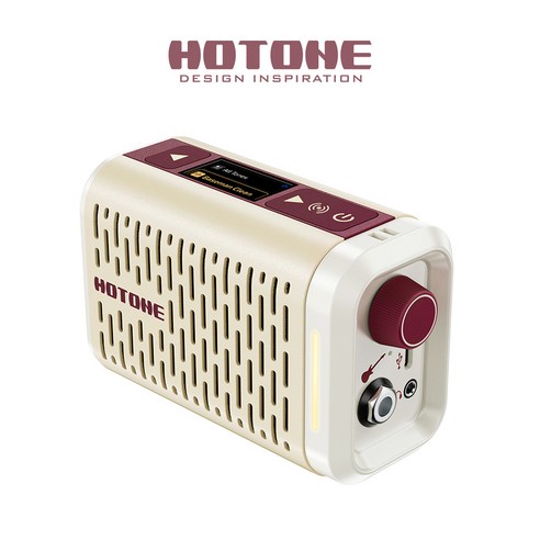 핫톤 펄즈 미니 HOTONE PULZE MINI 모델링 앰프 이펙터 블루투스 올인원 포터블 AP-5WH 국내정식수입정품, 1개, 아이보리