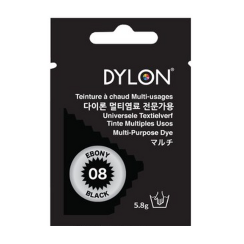 DYLON 다이론 멀티염료 옷염색, 8 - Ebony Black