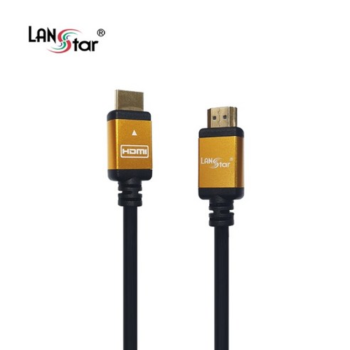 랜스타 HDMI2 4K 60Hz 골드메탈 케이블 LS-HDMT, 1개, 1m