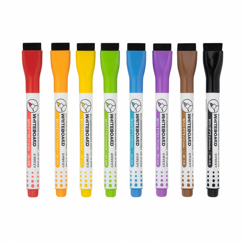 하루닷 얇은 보드마카펜 8컬러 보드 마카펜 세트 보드마카