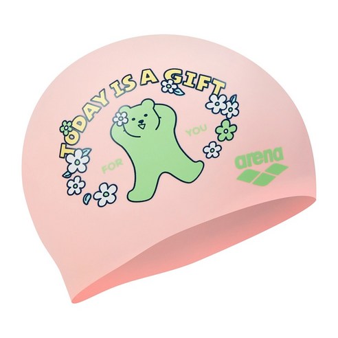 아레나 젤리베어 나들이 실리콘수모 A5AC1AC85, PINK, 1개