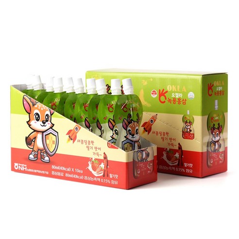 오켈라 튼튼쑥쑥 어린이 유아 녹용홍삼 딸기맛 0.8L 800ml, 1박스 맛있게 먹은 솔직 후기 - 상품 이미지 2