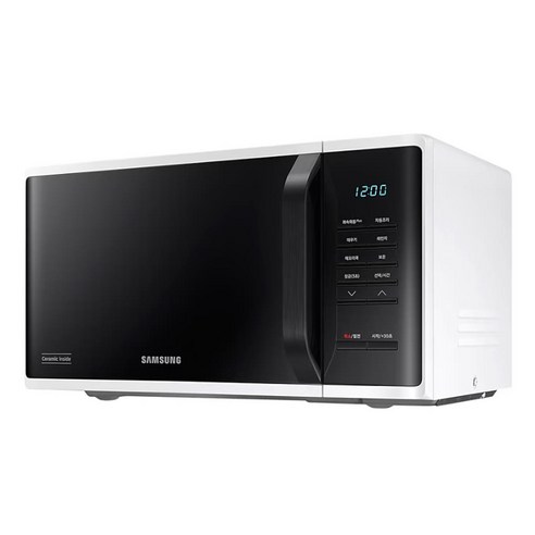 삼성전자 세라믹 전자레인지 화이트 23L 버튼식, MS23C3513AW(버튼식)