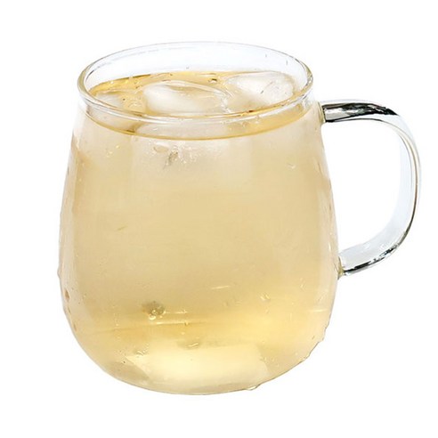 마카 항아리 머그컵 손잡이 유리컵 내열유리 머그잔 커피잔, 550ml, 1개