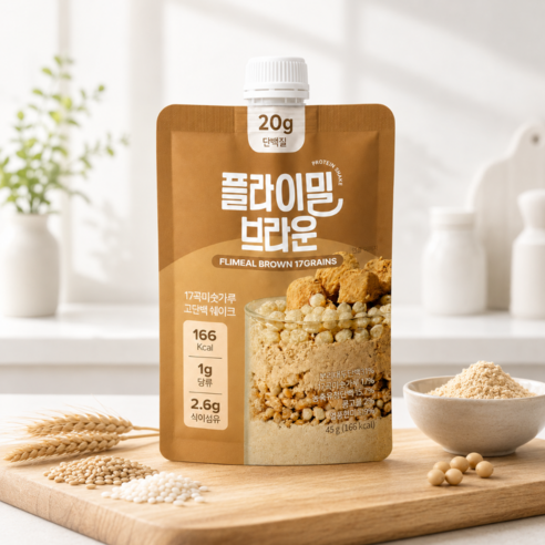 플라이밀 단백질 쉐이크 브라운 45g, 7개 솔직 후기 | 실사용자 리뷰 분석 썸네일