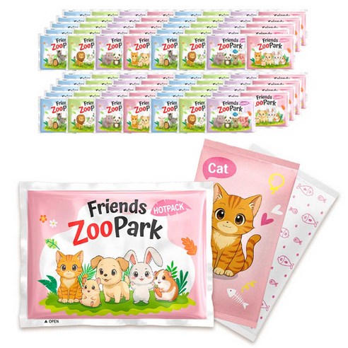 프렌즈 주파크 포켓 핫팩 35g 미니 휴대용 작은 국산 손난로, 80개