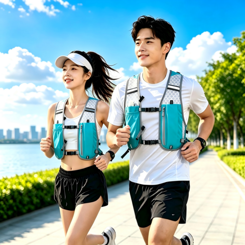 Zeviro 초경량 러닝조끼 트레일러닝 베스트 마라톤 조깅 등산 스포츠 조끼