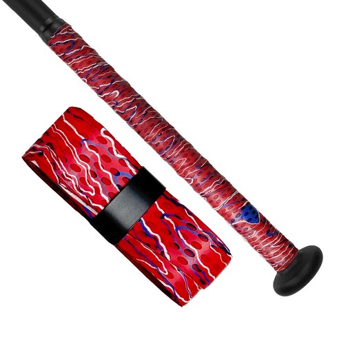 투더문 배트그립 1.1mm 야구배트그립 TTMGRIP, 레드마블링