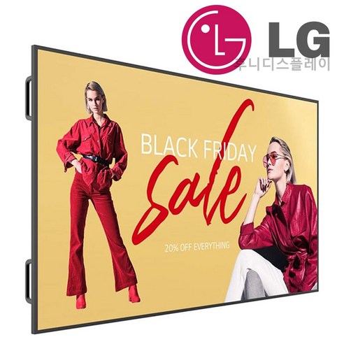 벽걸이설치포함 LG사이니지 98UM5K-B 98인치 4K 화질 DID 광고모니터 전자게시판 매장광고 전시장, 98UM5K, 설치 서비스 포함, 249cm(98인치), 벽걸이 포함