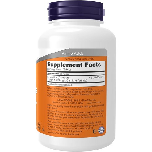나우푸드 L-카르니틴 1000mg, 건강한 삶을 위한 에너지 부스터!