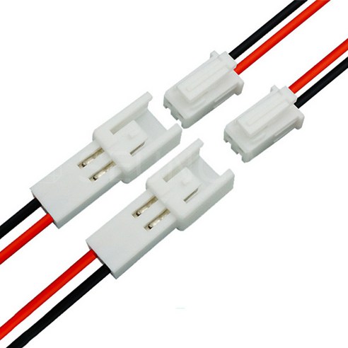 S-HC0001 2핀미니 하네스케이블 전선전원 하네스커넥터 LED바하네스 콘넥터 PCB커넥터 드론케이블 와이어하네스, 1개