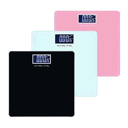 노바리빙 컬러 백라이트 사각 체중계 이미지 2